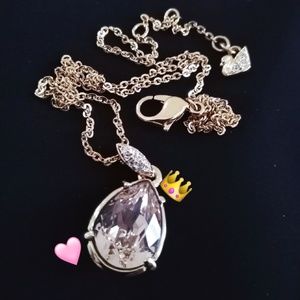 Swarovski ✨ Champagne Crystal Rose-gold Necklace